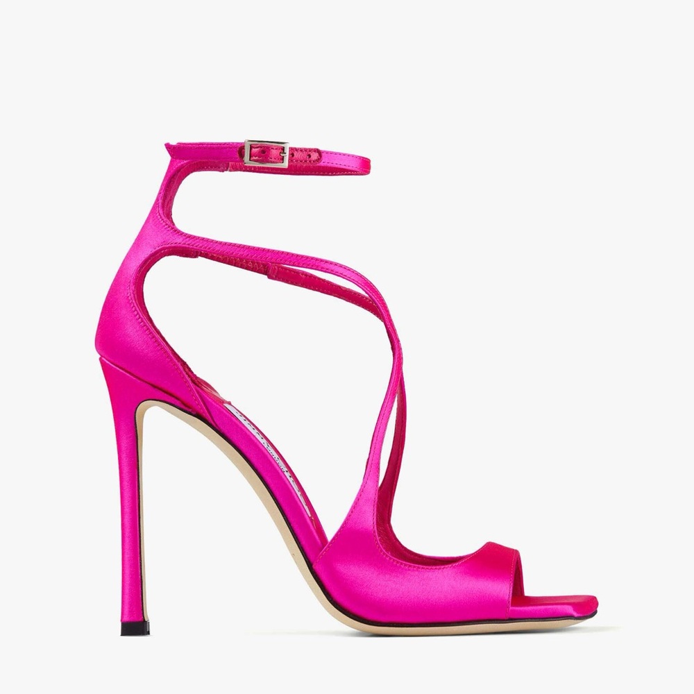 JIMMY CHOO
Azia 110 Fuchsia Satin Sandals